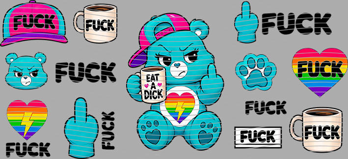 16oz Care Bears-Be-304
